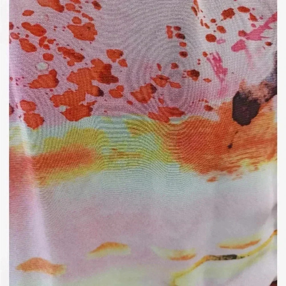 Artex Sleeveless multicoloured Sheer Maxi Dress Size Medium - Picture 10 of 10